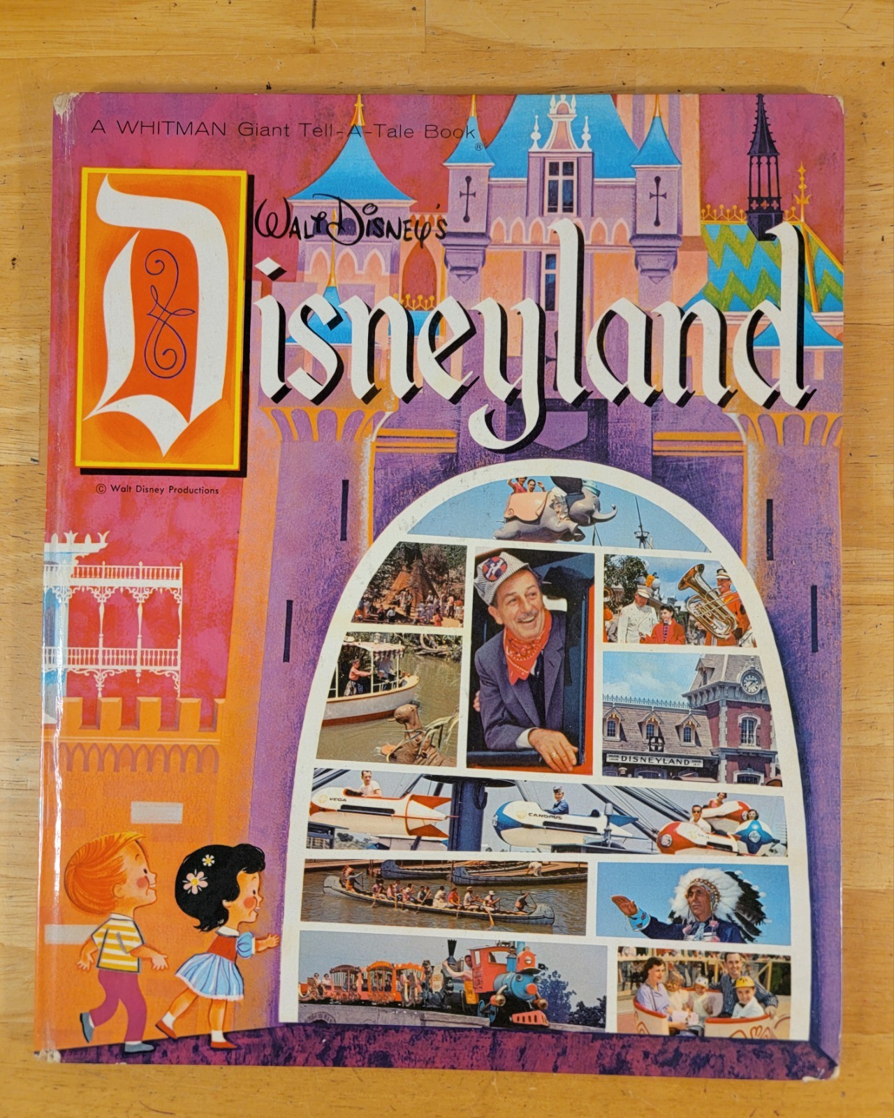 Walt Disney's Disneyland A Whitman Giant Tell-A-Tale Book 1964