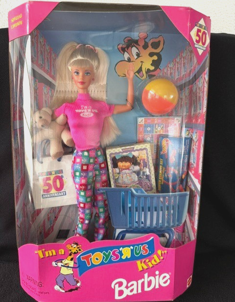 MINT-BARBIE SPECIAL EDITION TOYS R US KID 50TH ANNIV. NIB W/TOYS-TOYS-TOYS -TOYS