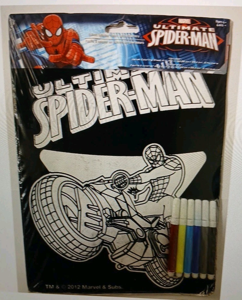 Marvel Spiderman Fuzzy Poster  Rare