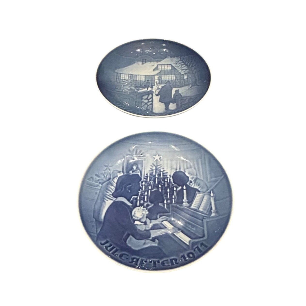 Bing Grondahl Christmas Set Plates 1971 1973 Denmark Limited Edition Collector
