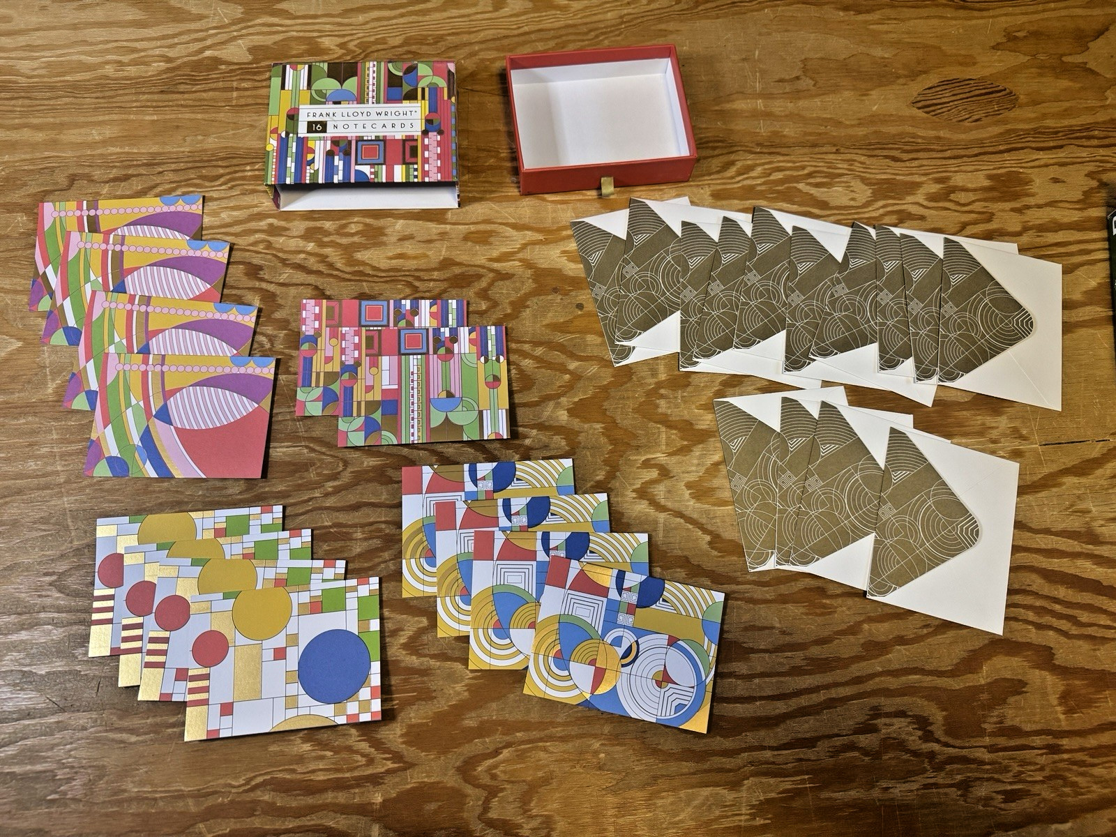 Galison: Frank Lloyd Wright 14 Notecards 2017 with 14 envelopes