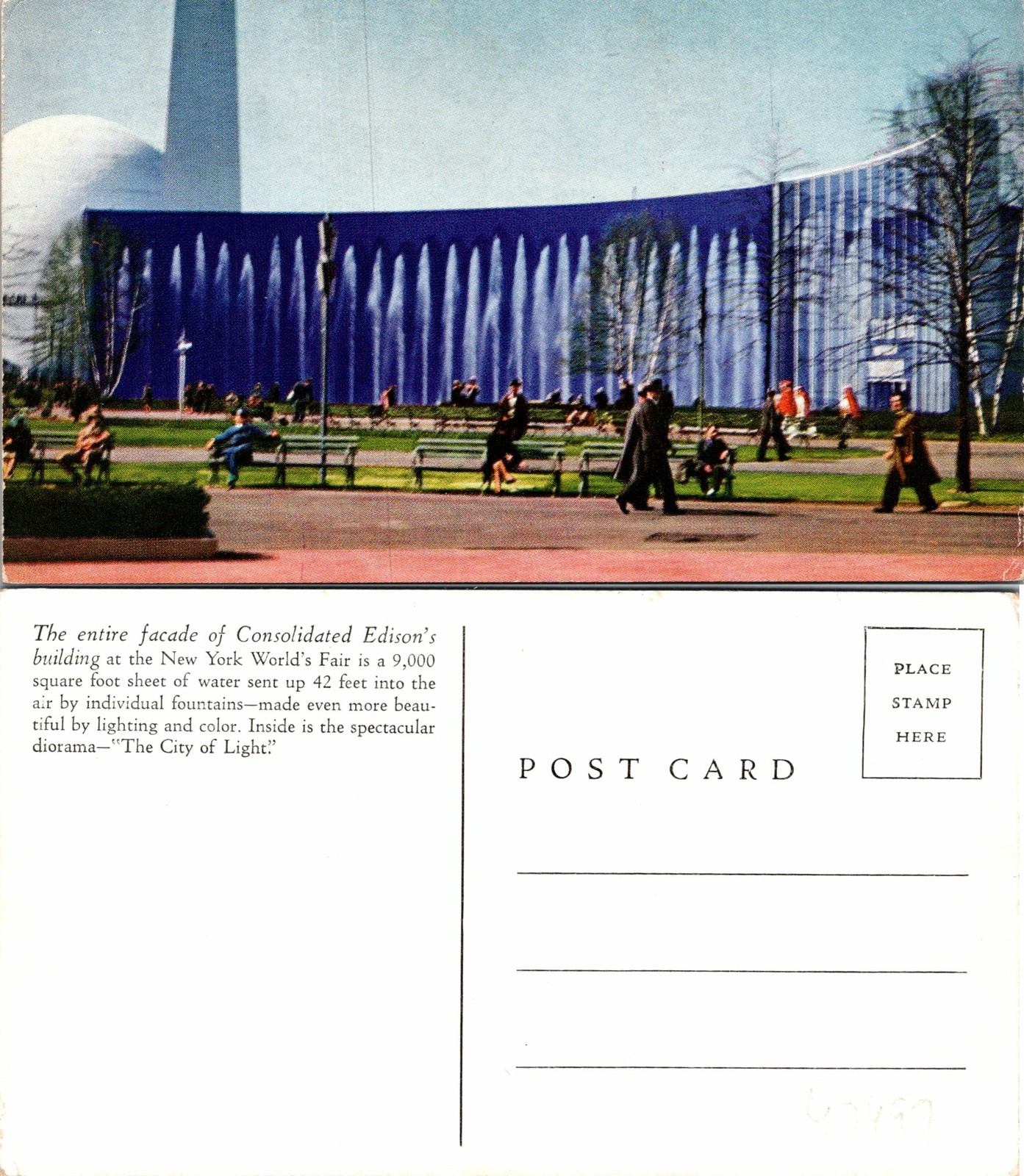 Facade of Consolidated Edison\'s Building New York City NY Postcard Unused 47497