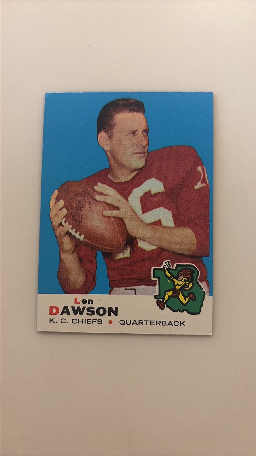 Len Dawson - 20 - Near Mint Condition - Grade 8.3