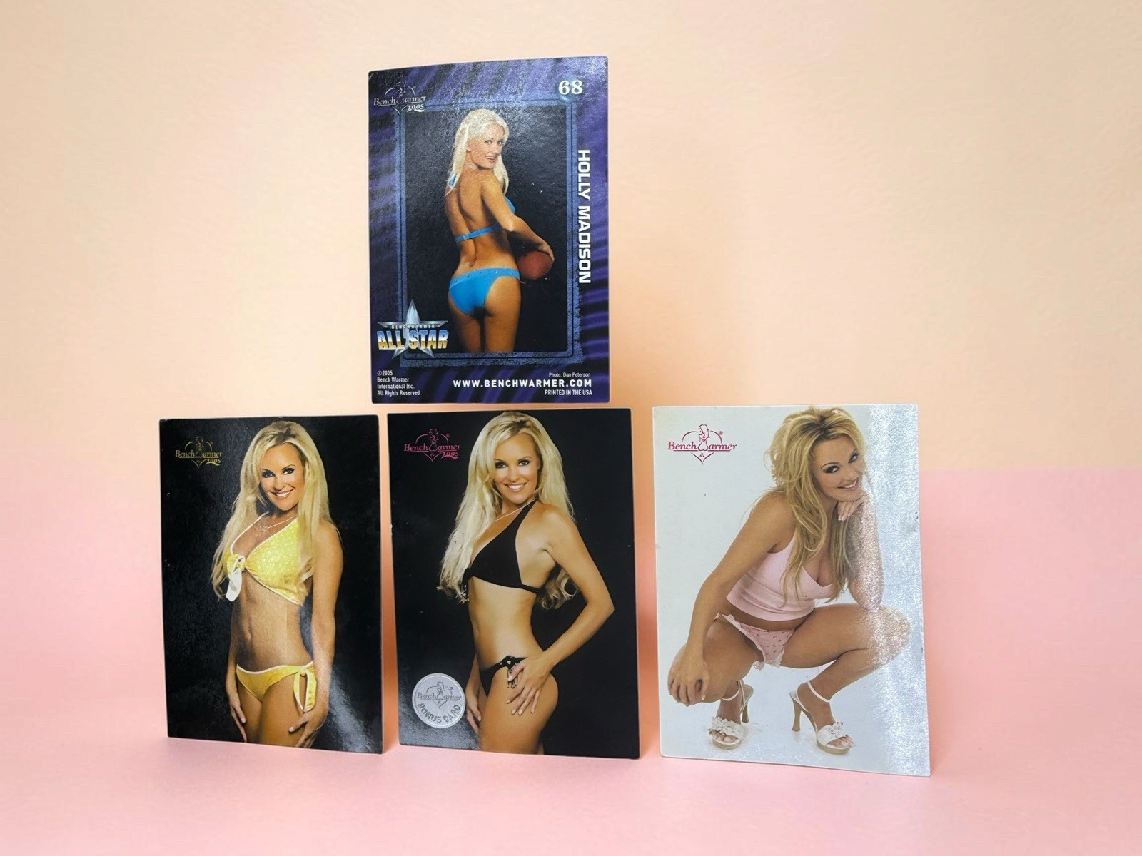 Holly Madison And Bridget Marquarot Lingerie Bench Warmer Cards 4 Cards