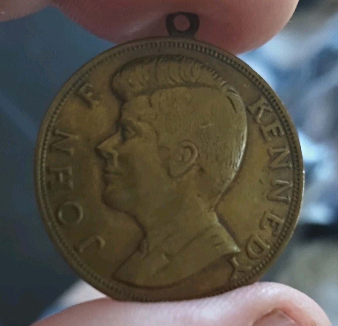 Vintage 1960s JFK Memorial Medal Charm Pendant John F Kennedy Quotation Vintage Vintage 1960s JFK Memorial Medal Charm Pendant John F Kennedy Quotation Vintage