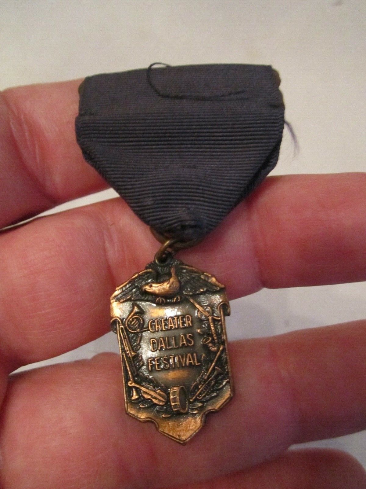 VINTAGE GREATER DALLAS FESTIVAL MEDAL - BALFOUR - BOX CC