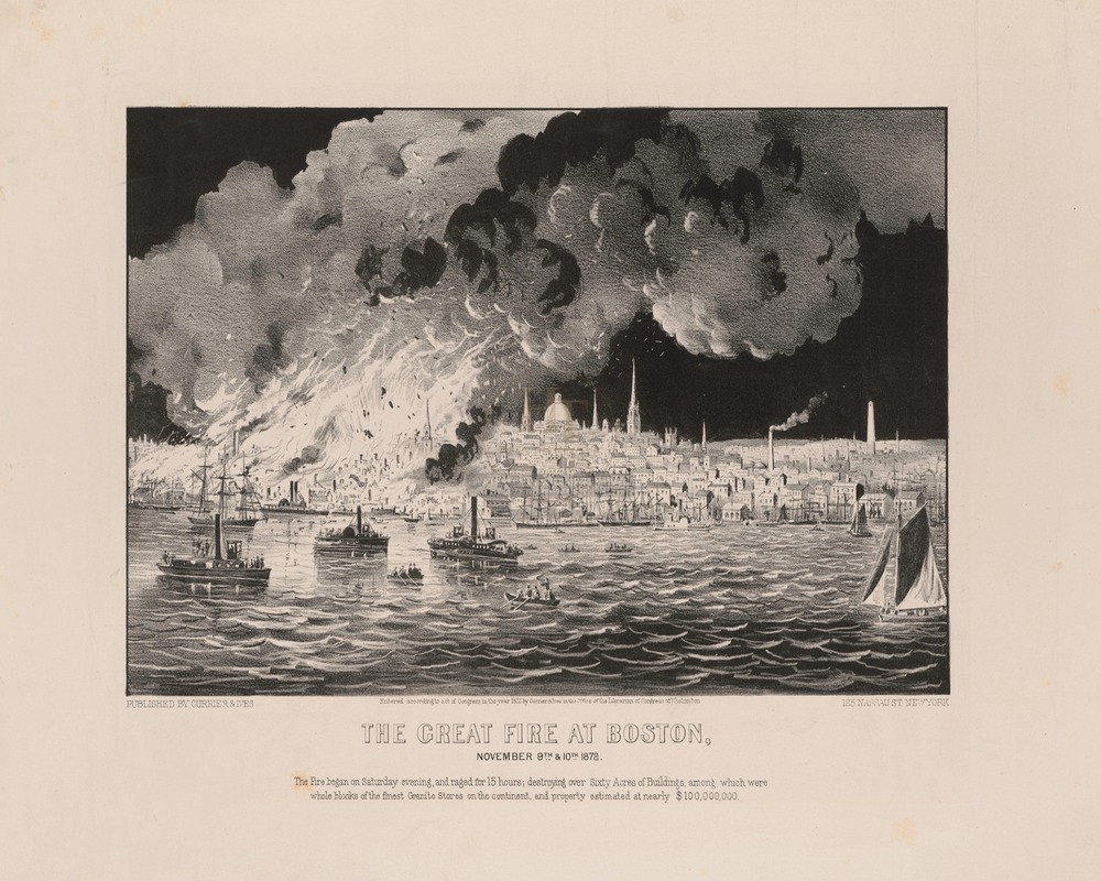 Great Fire at Boston November 9th and 10th 1872 8x10 Print HT5134750