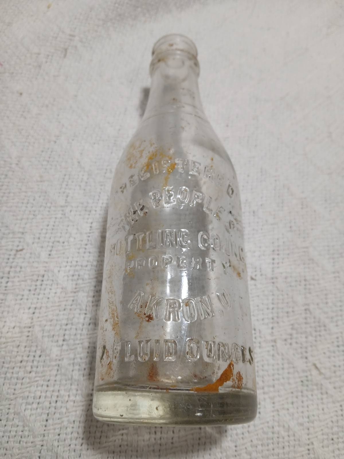 Vintage The Peoples Bottling Co. Akron, Ohio 7oz Glass Bottle Vintage The Peoples Bottling Co. Akron, Ohio 7oz Glass Bottle
