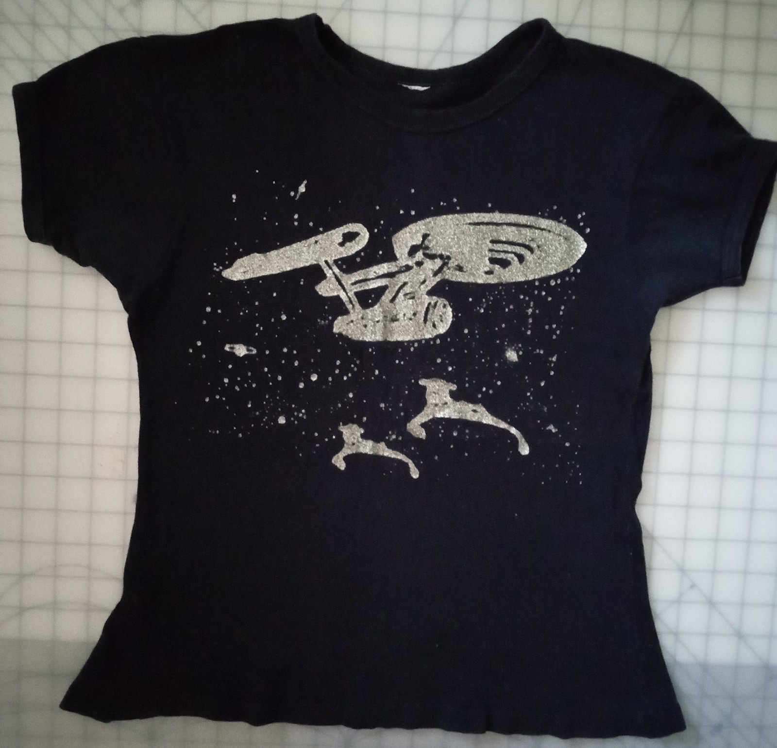  Star Trek tee| Enterprise vs Klingon Ships|Vintage