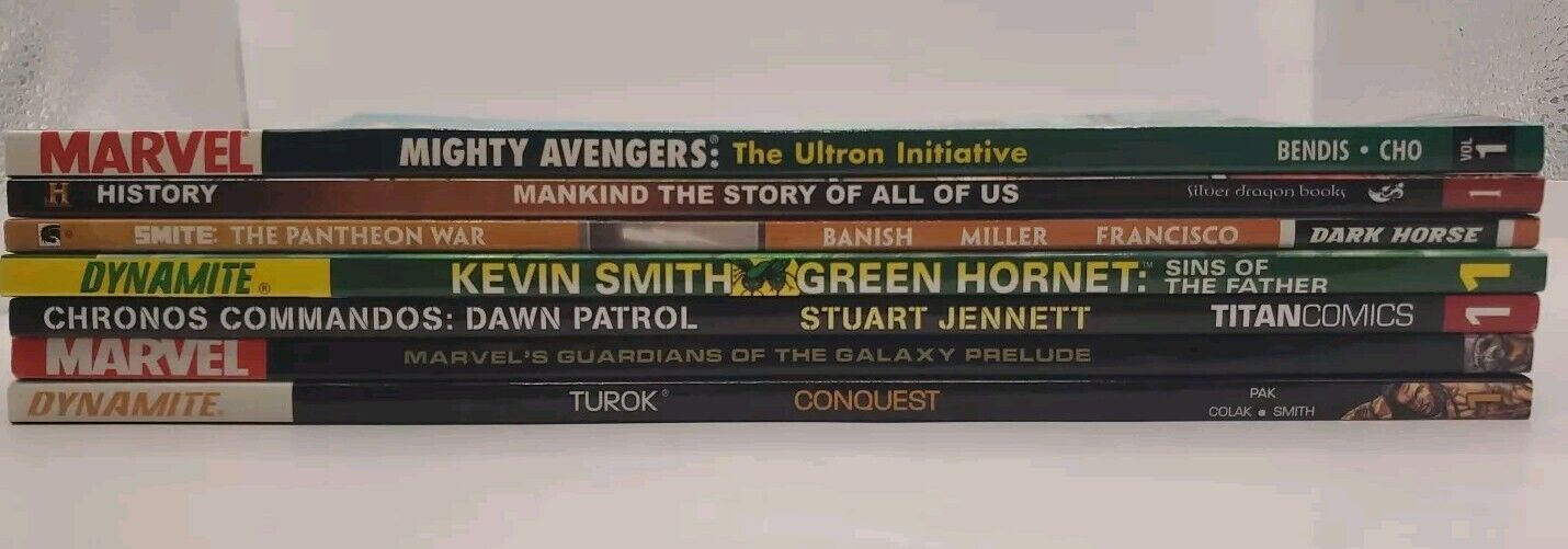 TPB LOT Of 7: Mighty Avengers, Green Hornet, Guardians Paperback Graphic Novel
