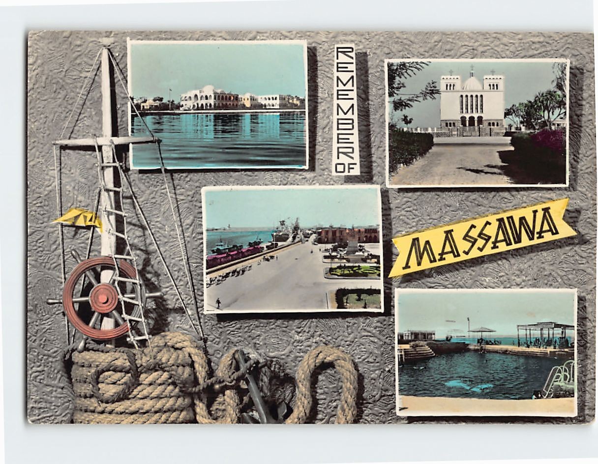 Postcard Scenes & Views Massawa Eritrea