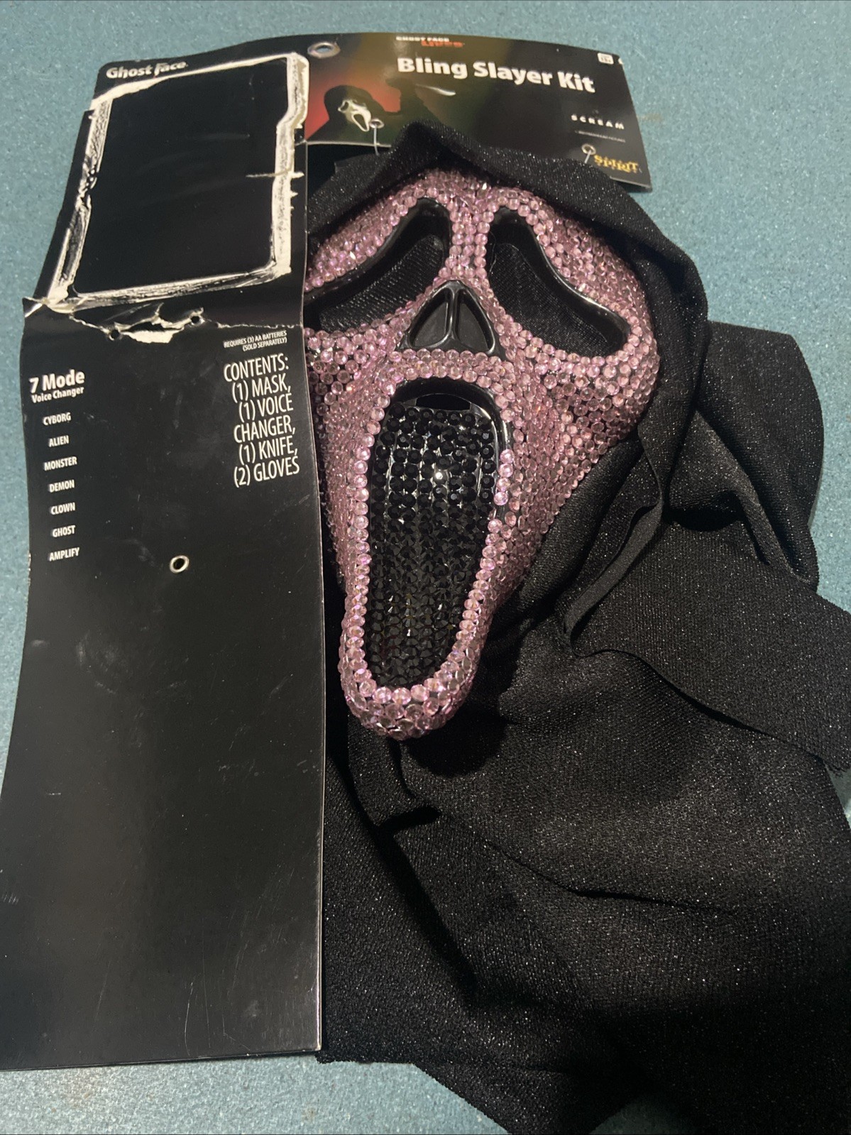 Ghost Face Pink Rhinestone Bling Full Mask SCREAM - Bling Slayer Kit - Just Mask Ghost Face Pink Rhinestone Bling Full Mask SCREAM - Bling Slayer Kit - Just Mask