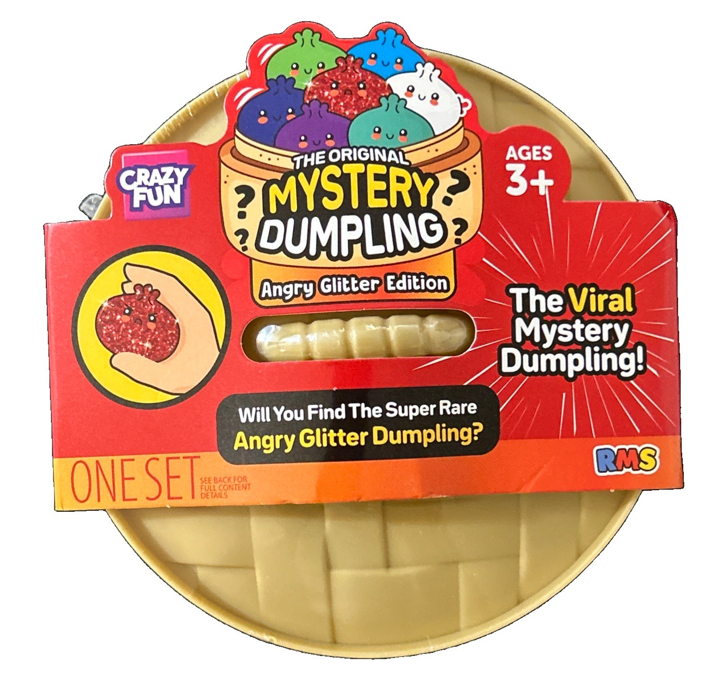 RMS The Original Mystery Dumpling Angry Glitter Edition Crazy Fun New & Sealed
