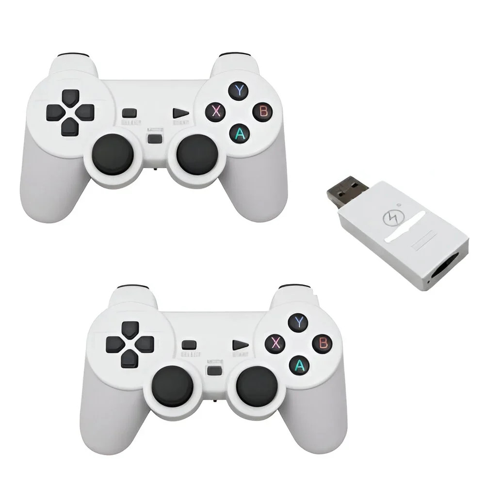 Wireless Gamepad USB 2.4G With 2 Controls For Retro Gaming White Game Mate