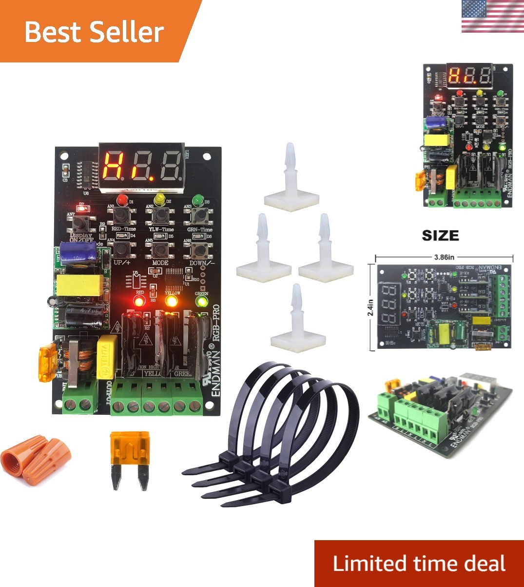 Professional-Grade Traffic Light Controller - 39+ Sequences & Visual Settings