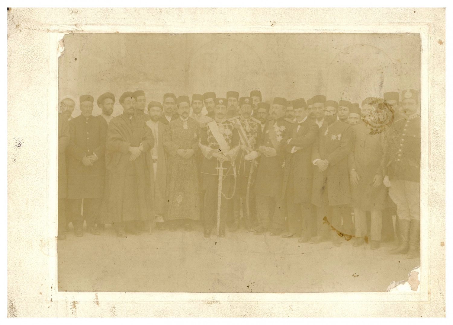 Qajar elite, high-ranking and entourage, Persia Late Qajar period, Persia. T Qajar elite, high-ranking and entourage, Persia Late Qajar period, Persia. T