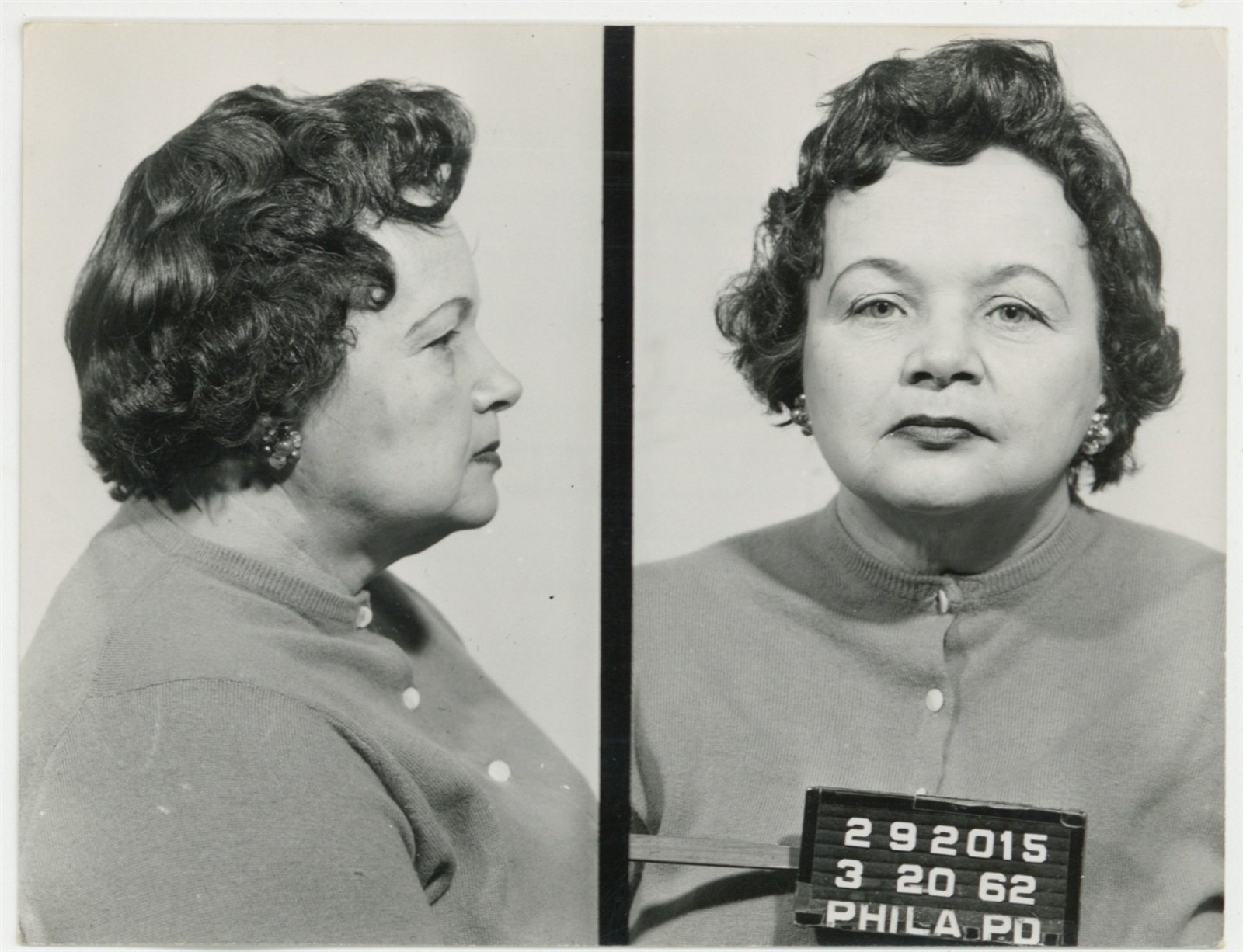 Female Criminal 1940 Mugshot Jail Arrest Police Booking Photo True Crime Q10041