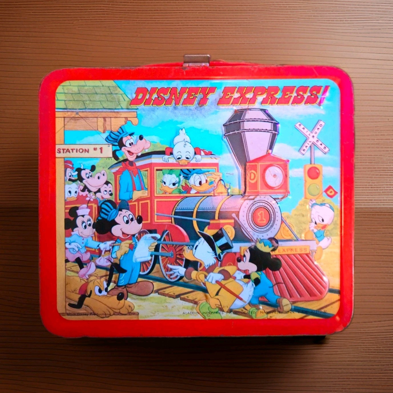 Aladdin 1979 Disney  Express Lunch Box With Thermos