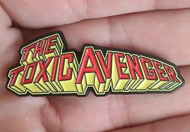 TOXIC AVENGER LOGO Custom NEW ENAMEL PIN Lapel Movie 1984 Film HORROR TROMA