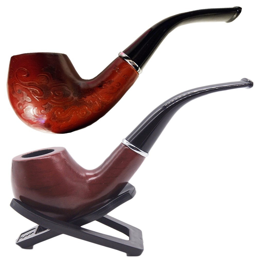2 Durable Wooden Wood Smoking Pipe Tobacco Cigarettes Cigar Pipes Enchase Gift R 2 Durable Wooden Wood Smoking Pipe Tobacco Cigarettes Cigar Pipes Enchase Gift R