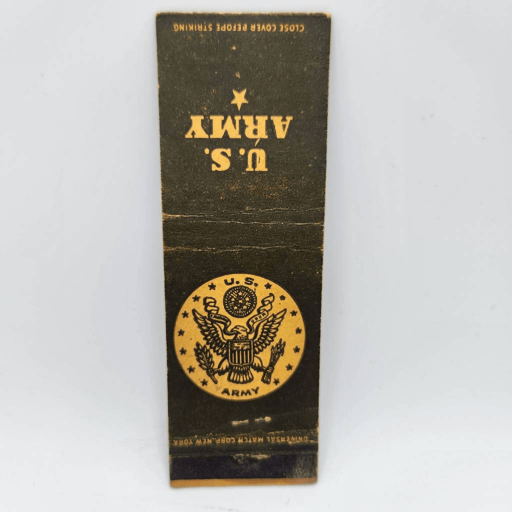 Vintage Matchcover U.S. Army Insignia