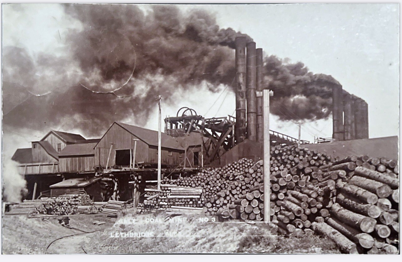 Lethbridge Alberta Canada Postcard Galt Mine No 3 RPPC