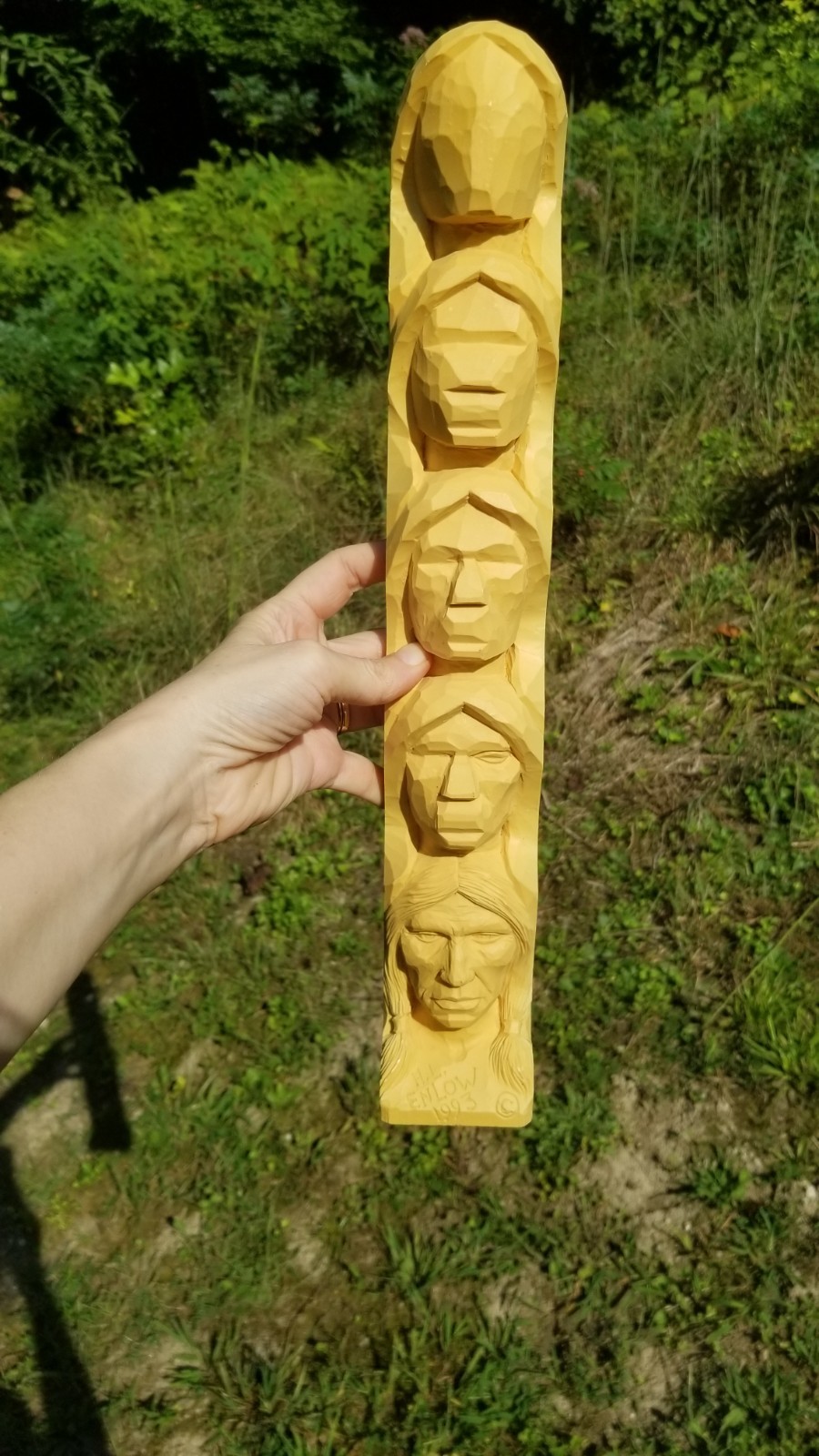 Vintage H.L. Enlow Wood Spirit Resin 17\