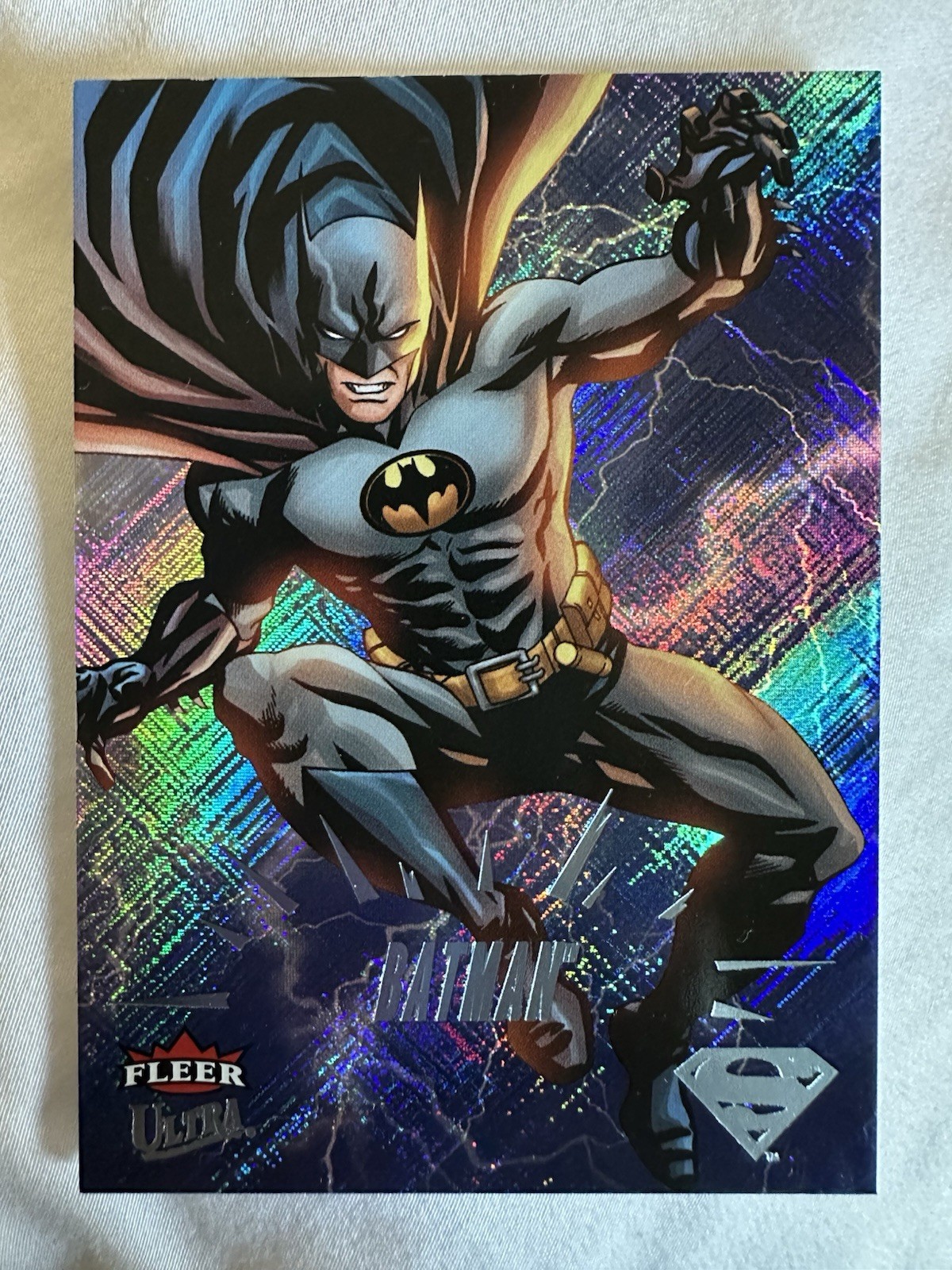 2025 Fleer Ultra Superman Batman #2 Electric Foil /123 Mike McKone 094/123 2025 Fleer Ultra Superman Batman #2 Electric Foil /123 Mike McKone 094/123