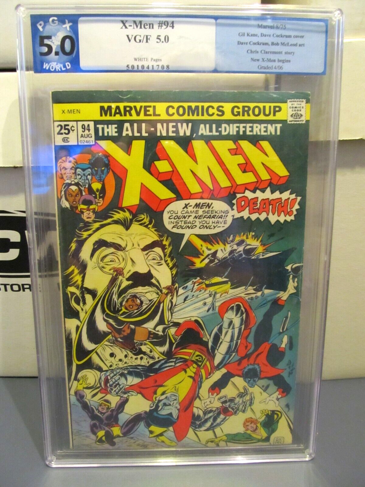 X-MEN #94 PGX 5.0 WP 1975 KEY 1st NEW TEAM IN TITLE 3rd CLASSICWOLVERINE NOT CGC