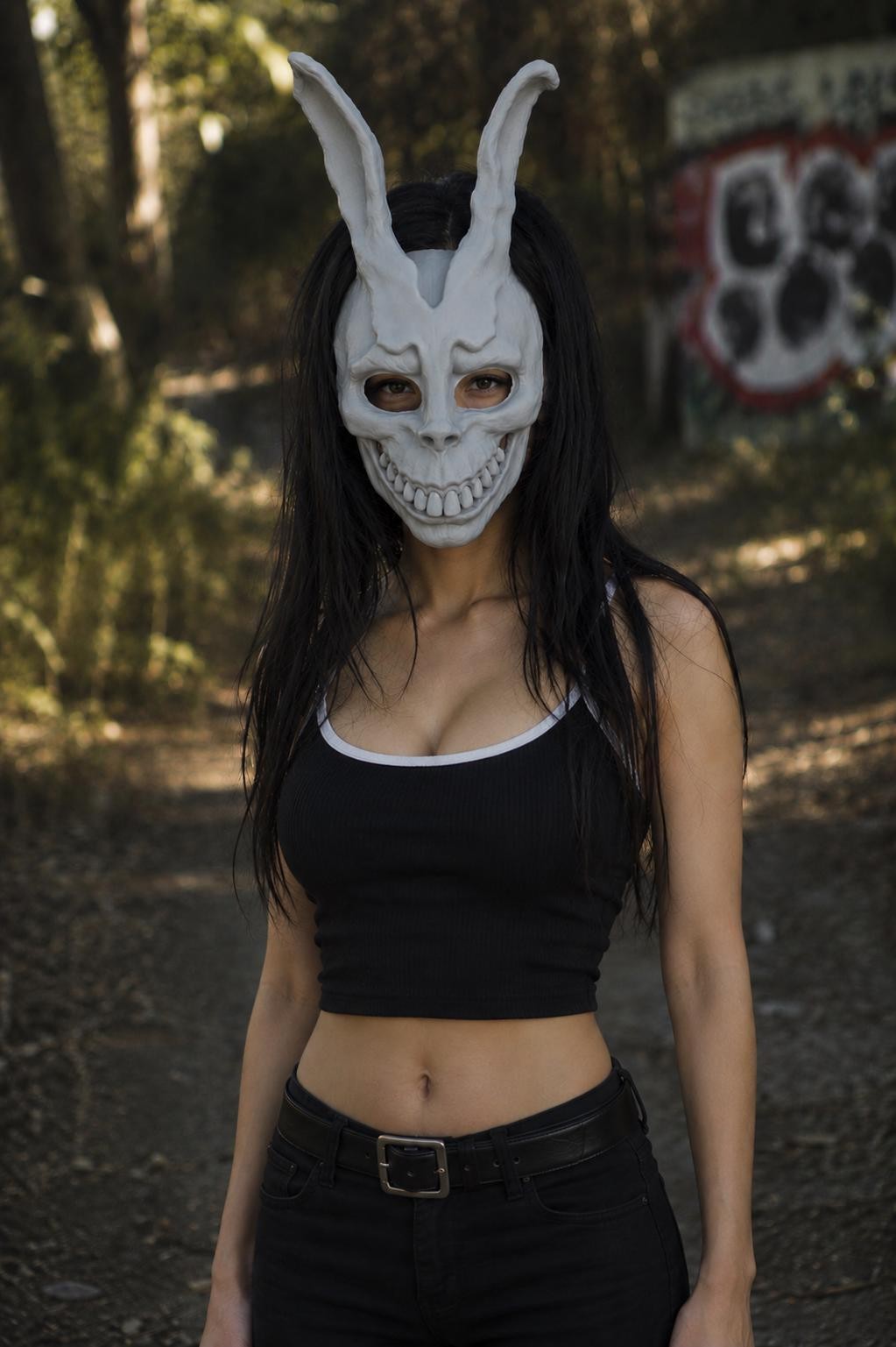 Wearable Donnie Darko Rabbit Mask - Halloween Scary Costume - Dark Cosplay