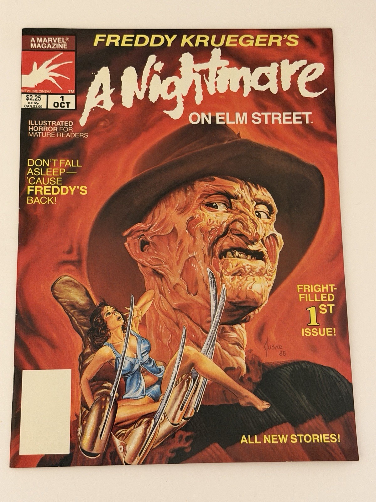 Marvel Comics Freddy Krueger's A Nightmare on Elm Street #1 Oct 1989 Illustrated