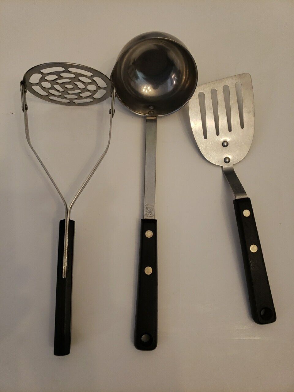 vintage Ekco Forge and Household kitchen utensils Stainless Made in USA B24