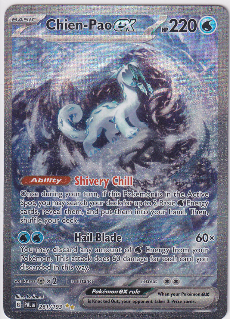 Chien-Pao EX 261/193 - Holo - Ultra Rare - Paldea Evolved - NM - Pokémon TCG