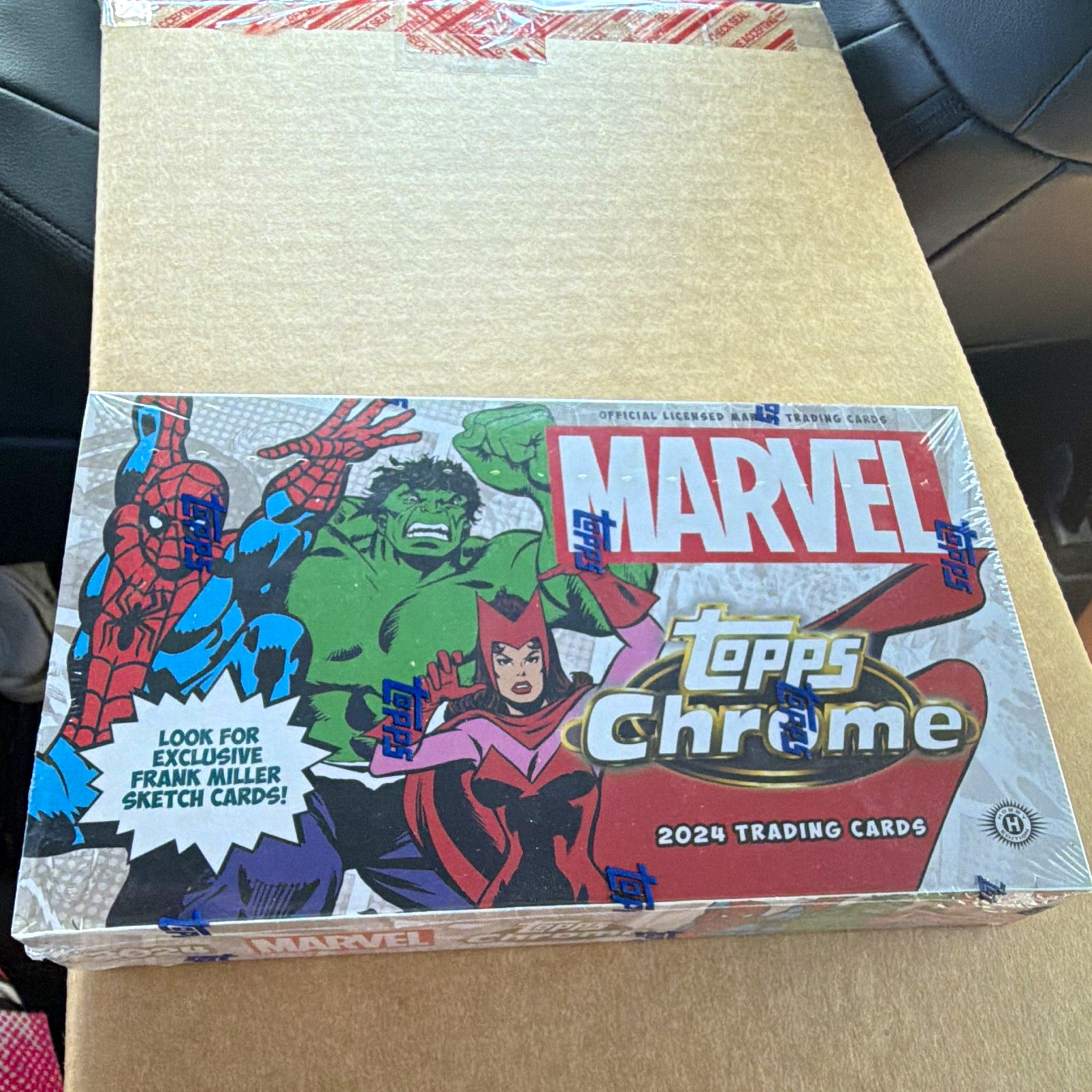 Topps 2024 Chrome Marvel Trading Cards Sealed Box Exclusive Sketch Spider-Man
