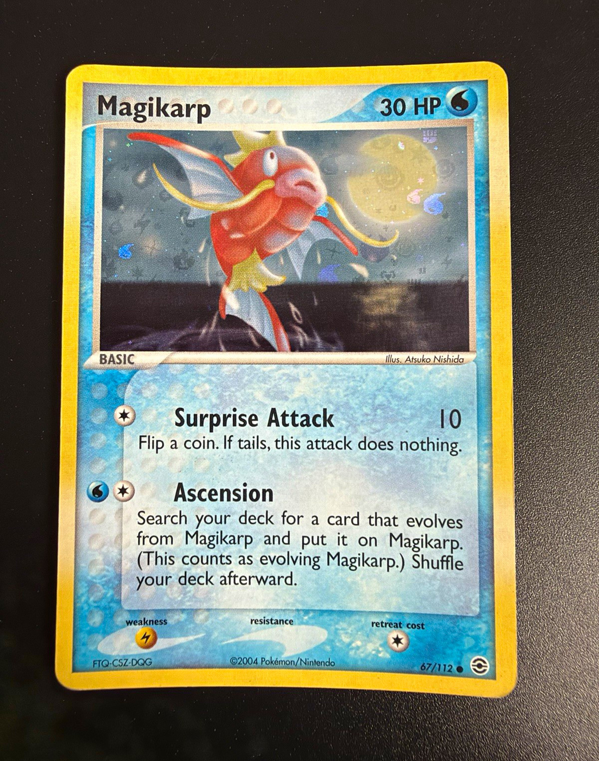 Pokémon TCG Magikarp 67/112 Holo EX FireRed & LeafGreen ENG 2004 