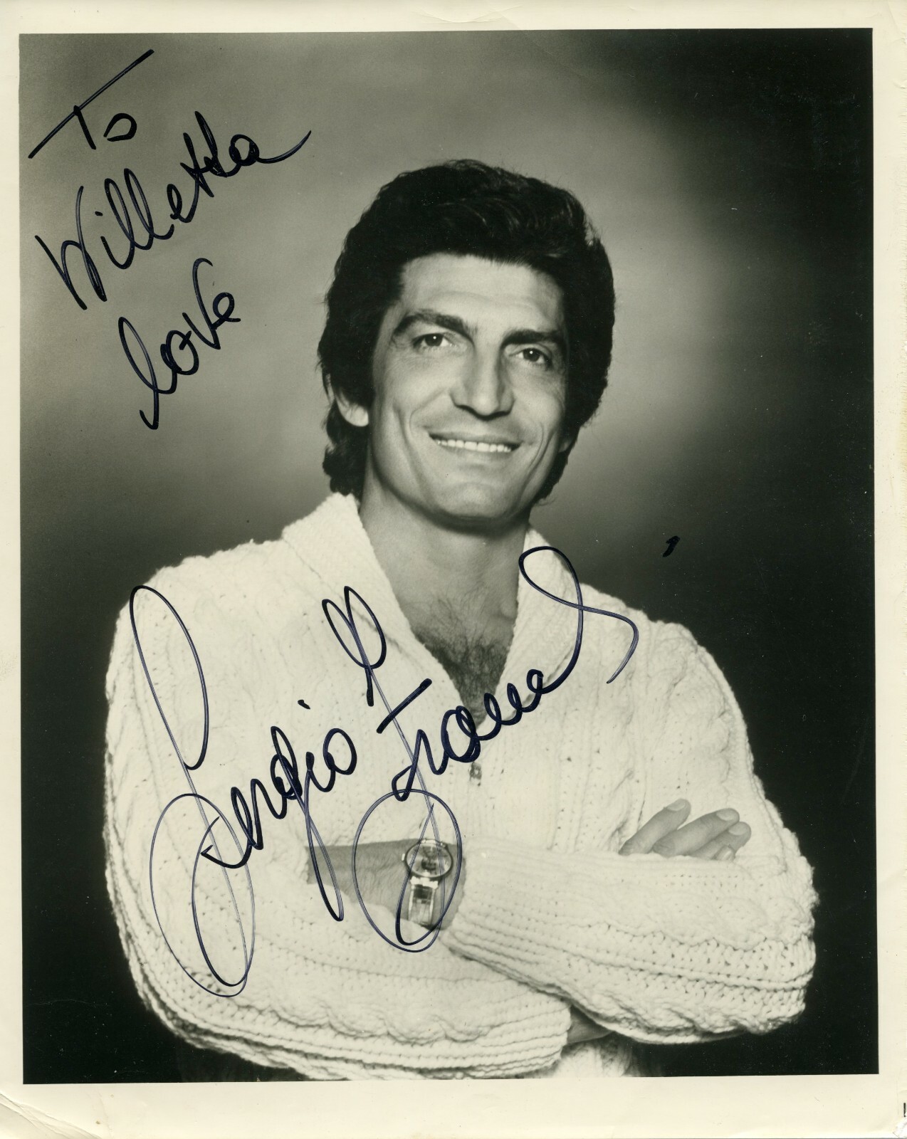 Sergio FRANCHI / Photograph Signed Vintage 8x10 Autograph