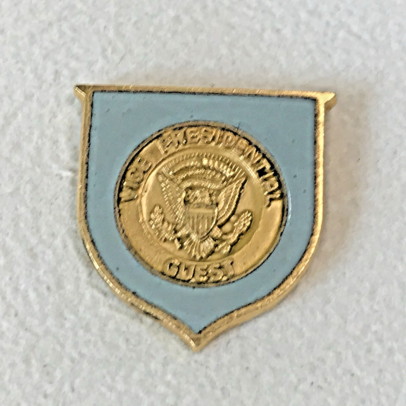 1980s Official George Bush Vice Presidential Guest US Secret Service Lapel Pin