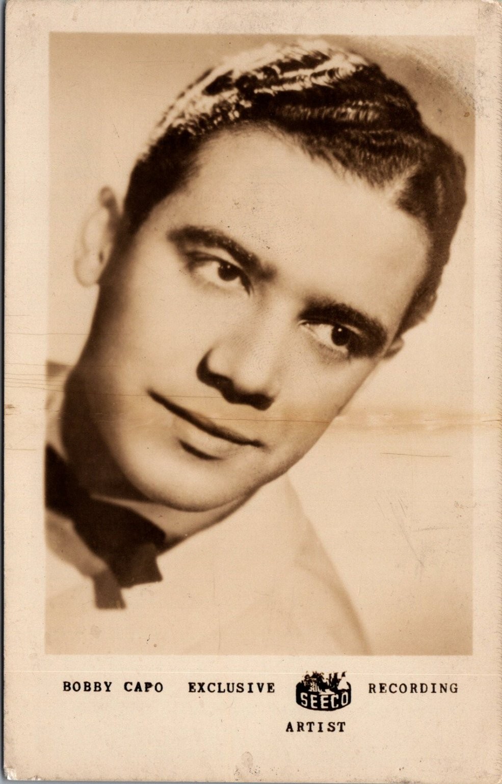 Bobby Capó Seeco Recording Artist RPPC - Moss Photo Service Postcard 1940s