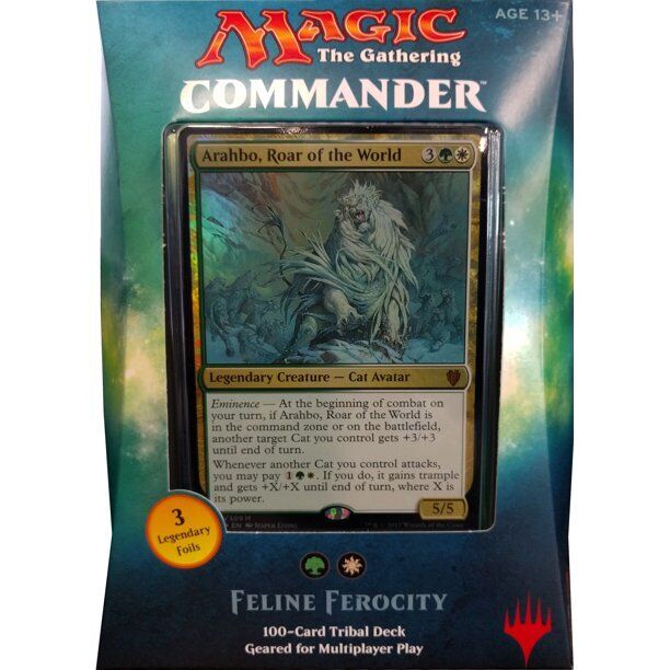 Magic The Gathering MTG Commander 2017 Feline Ferocity Deck 100-Card