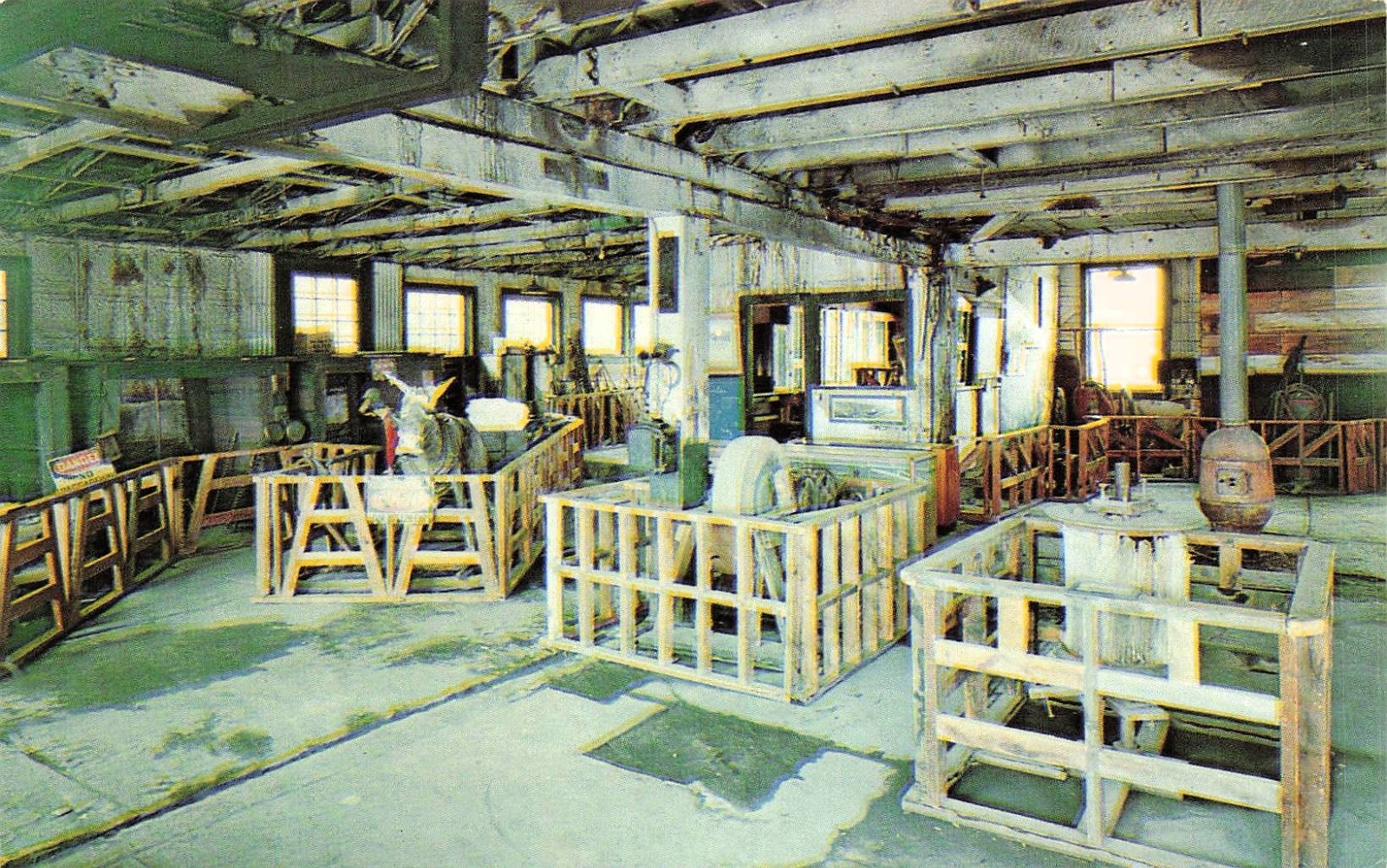 Madrid NM New Mexico Santa Fe Railroad Train Coal Mining Ghost Town Postcard H49