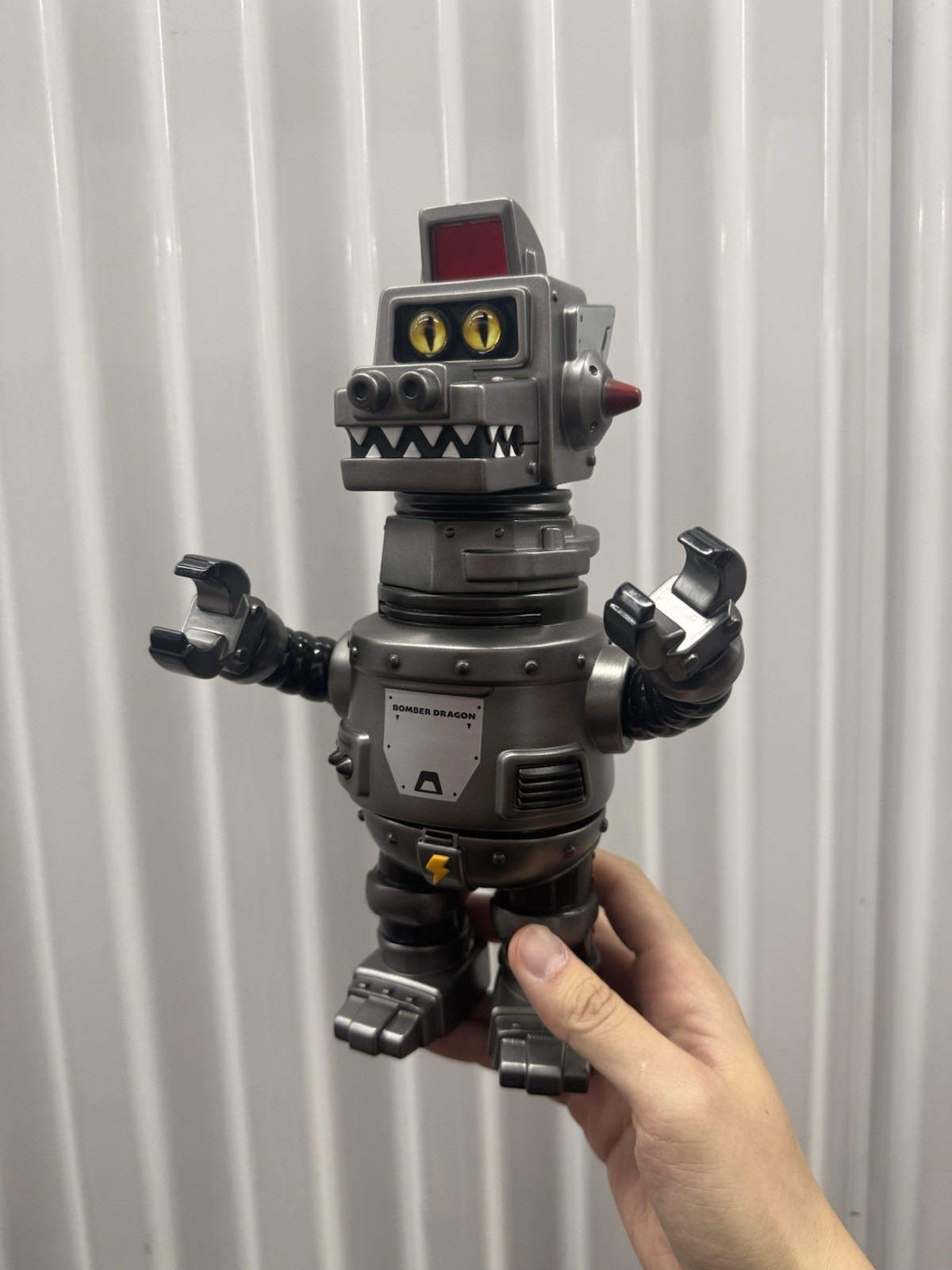 Tin Town Bomber Dragon Silver Dragon Ver Sofubi 13/99 Robot Kaiju