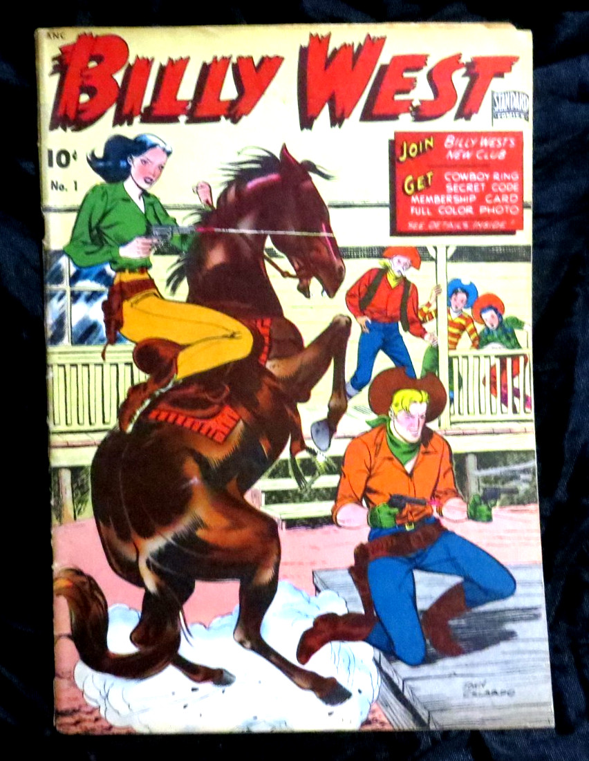 BILLY WEST # 1   STANDARD COMICS (JOHN CELARDO COVER ARTWORK)