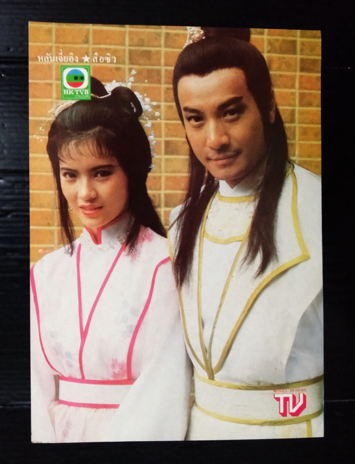 Yammie Nam 藍潔瑛 Angie Chiu 赵雅芝 CHINA HK 香港 TVB STAR ONLY 1 COLOR PAGE MEGA RARE