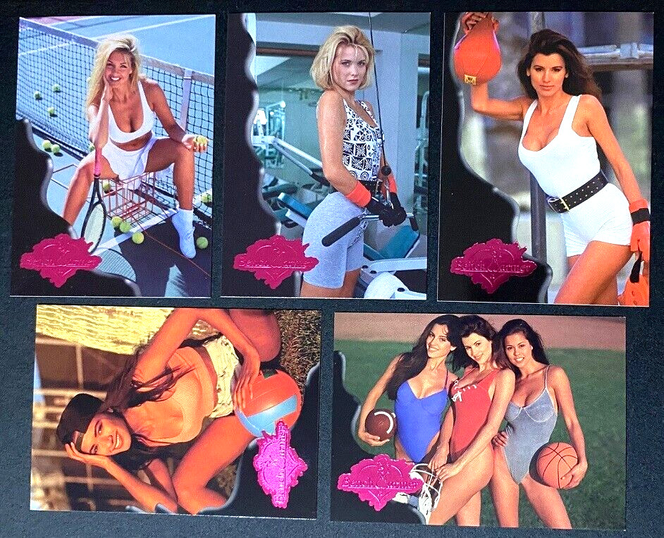 1994 BENCH WARMER 5 CARD FOIL STAMPED SET ANDREA WENZEL + OTHERS