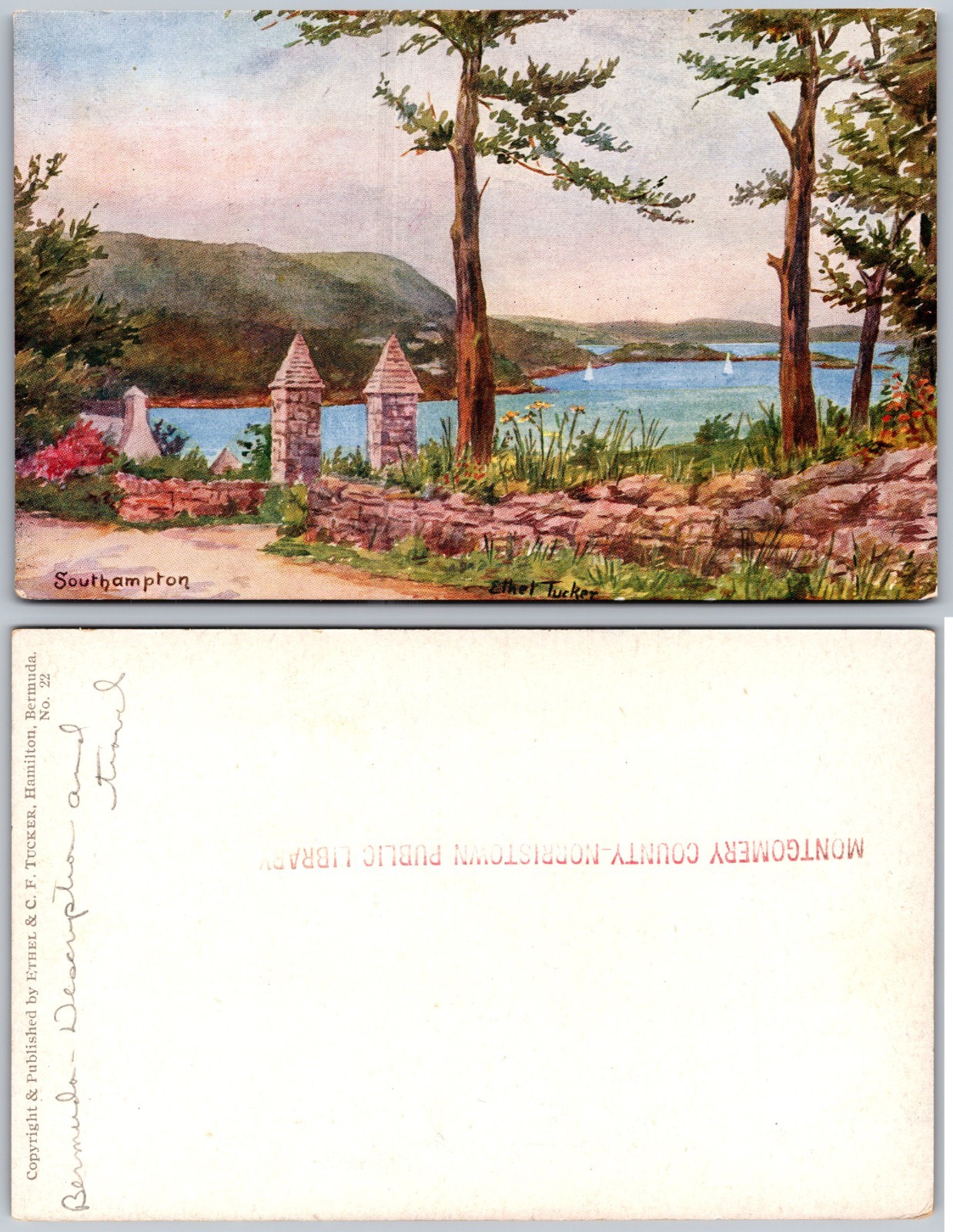 Southampton Shoreline View Postcard