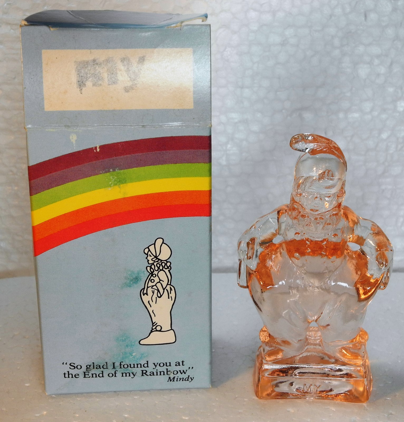 Mosser Glass MINDY Clown “MY” Piece of Set “So glad I found you.....
