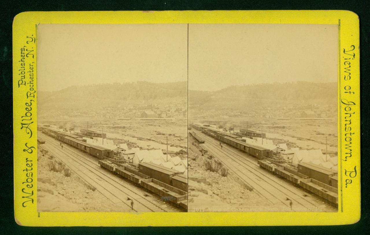 a612, Webster & Albee Stereoview, #1017, Johnstown Flood, PA., May 31, 1889