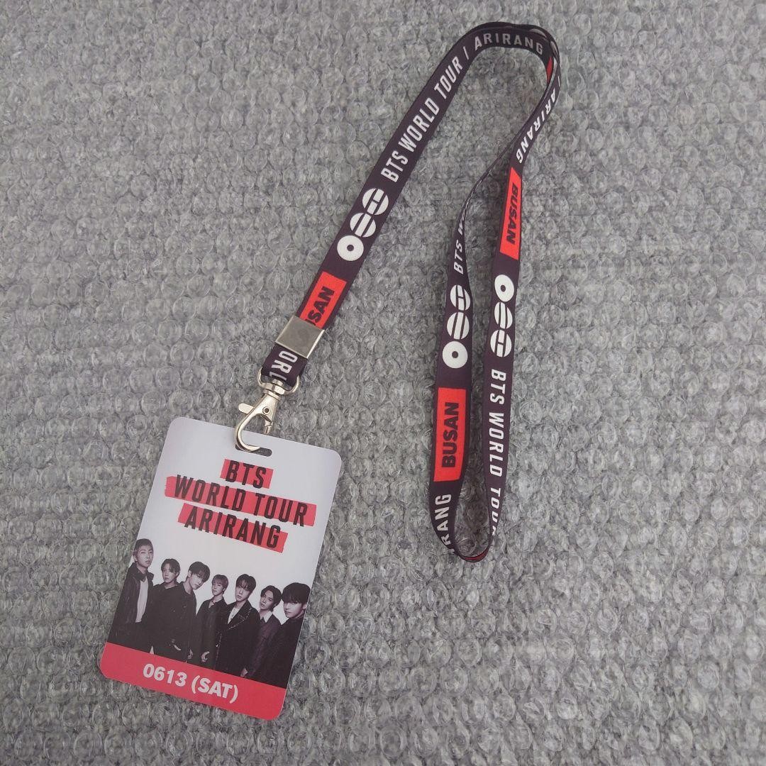BTS ARIRANG Busan VIP Lanyard Day 2 Soundcheck Pass Official Limited