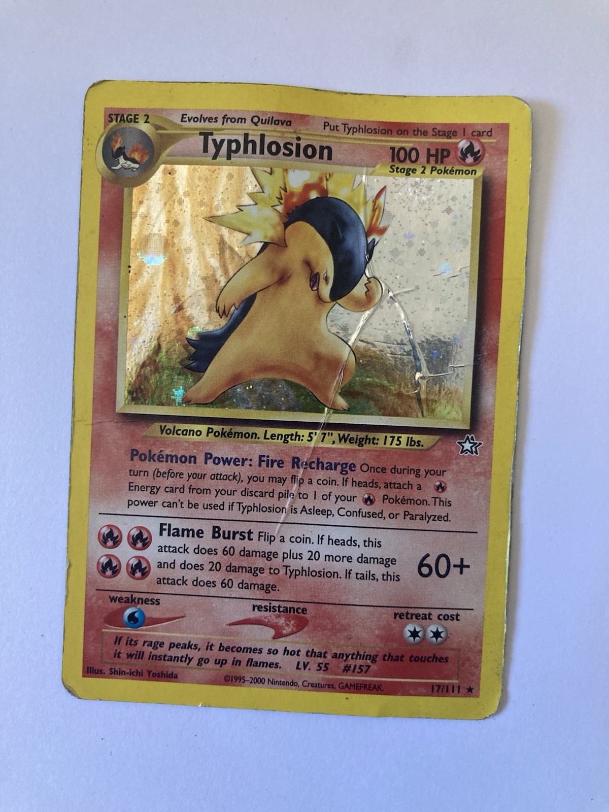 Typhlosion 17/111 Neo Genesis Holo