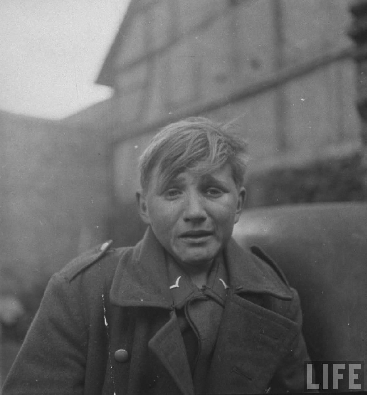 CAPTURED YOUNG JUGEND BOY WW2 German Wartime Photo Photograph Poster Art Print